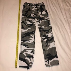 Black & White Camo Pants